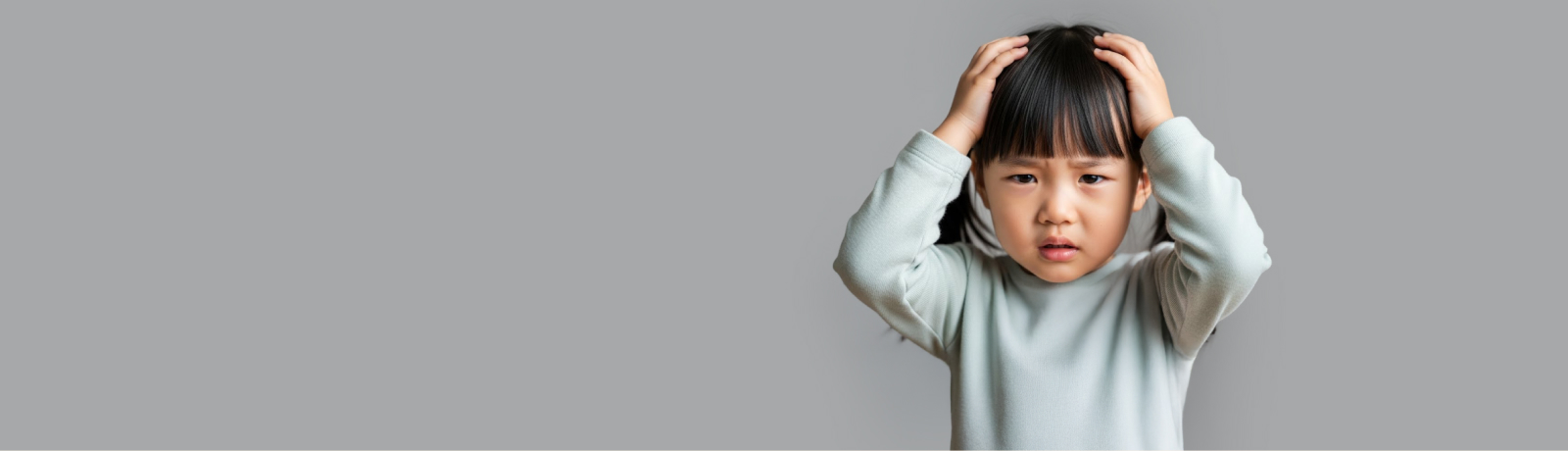 힘들어하는 어린이