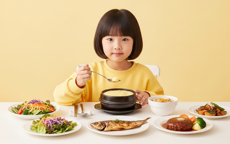 다양한 음식 제공