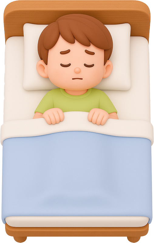 잠자는 아이 일러스트