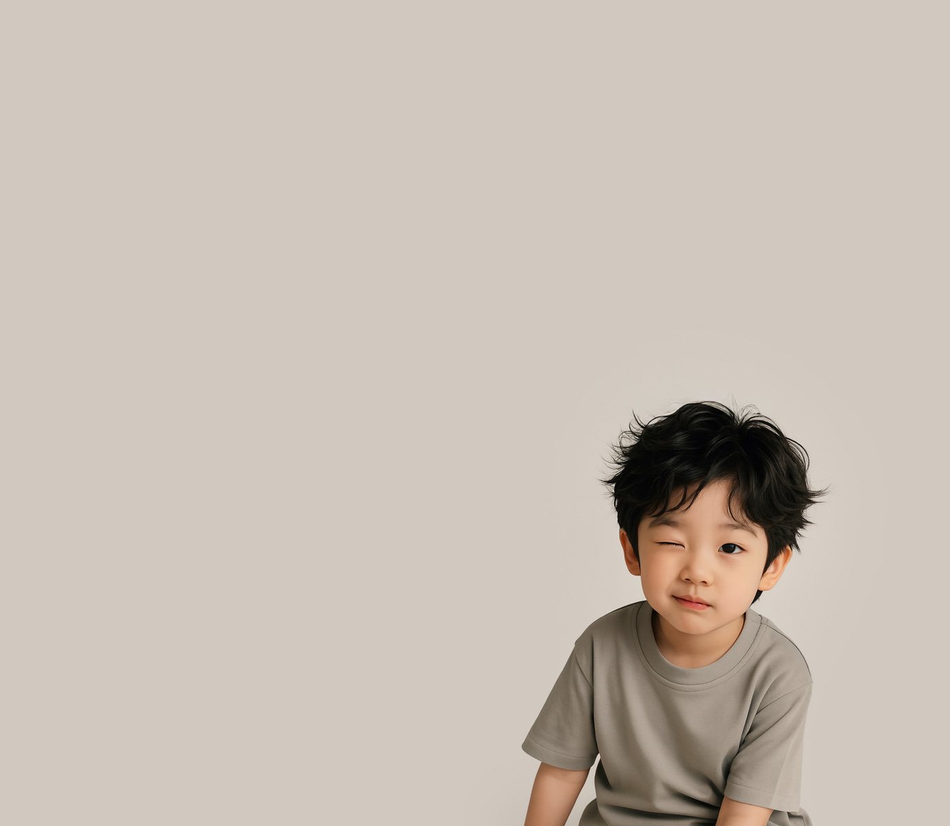 힘들어하는 어린이